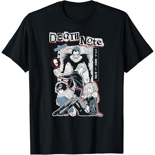 Amazon.com: Death Note Near and Mello Anime T-Shirt : Clothing